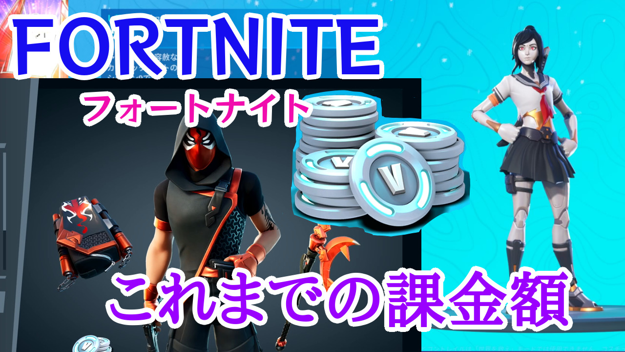 Fortnite 管理人がこれまでに購入した商品 アイテムおよび課金総額について